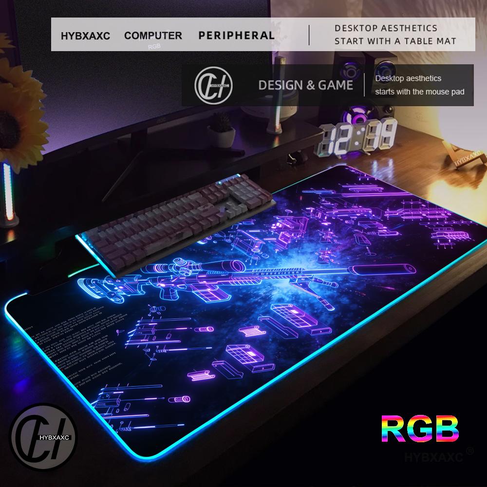 Gaming Accessories To Sell - لوحة ماوس كبيرة RGB للألعاب، وسادة