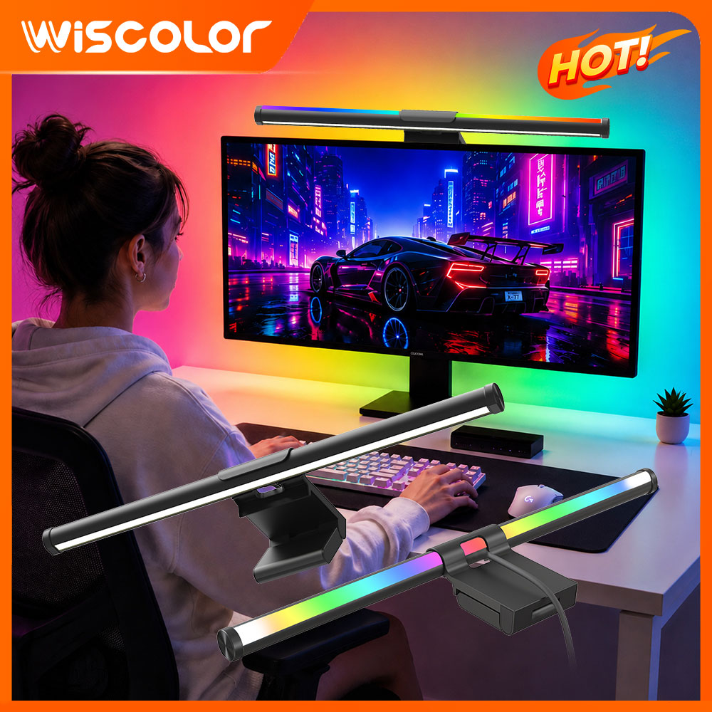 Gaming Accessories Monitor - شريط إضاءة واي فاي للشاشة، مصباح