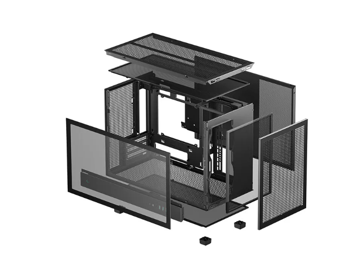 هيكل كمبيوتر CH260 Mini ITX مع - مراجعة Case Mesh Panel وسعره