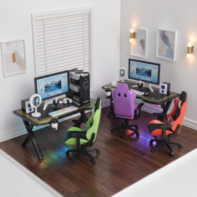 مجموعة مكتب وكرسي ألعاب صغير ل - مراجعة Gaming Accessories Monitor وسعره