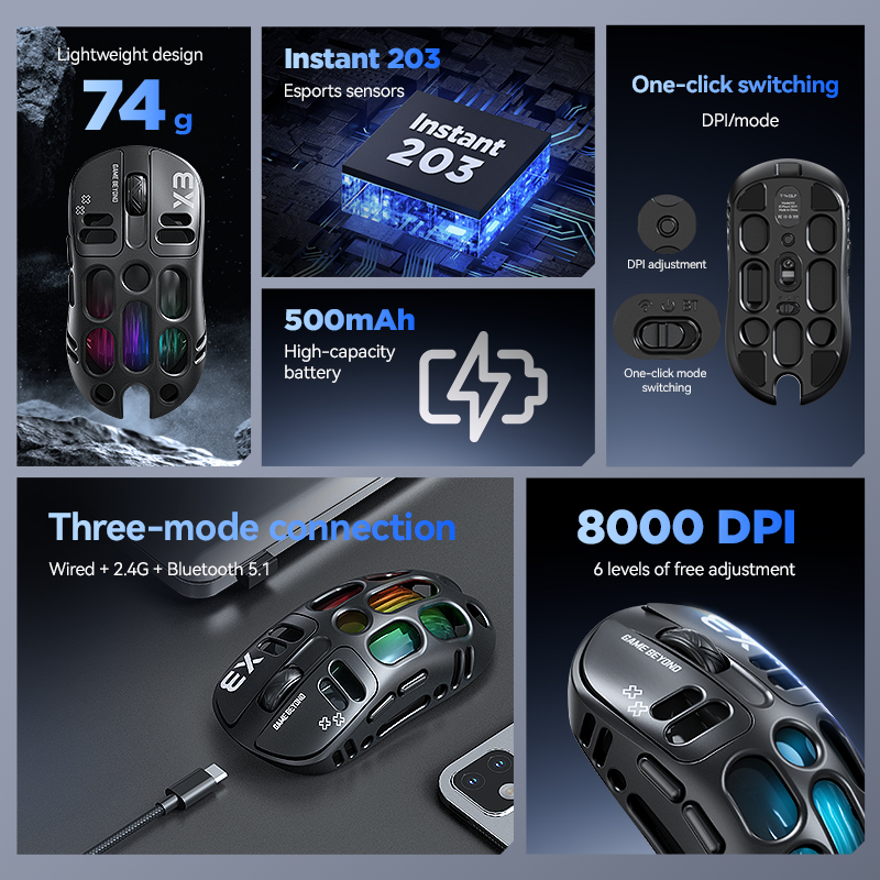 فأرة ألعاب T-WOLF X3 ثلاثية ال - مراجعة Gaming Accessories To Sell وسعره