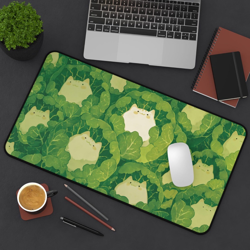سجادة مكتب كاواي، تصميم قطط لط - مراجعة Gaming Accessories For Gaming Desk وسعره