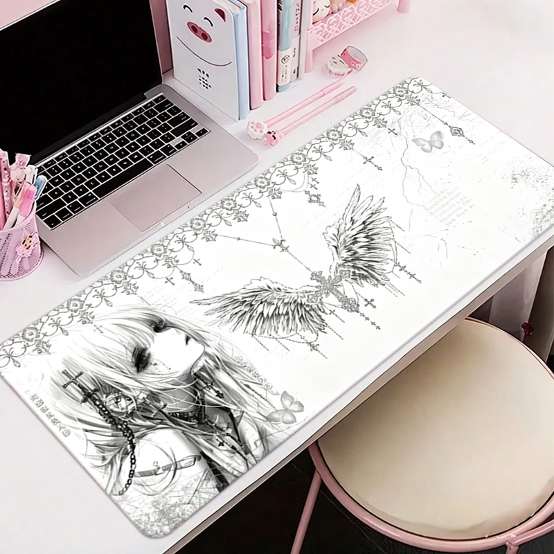 لوحة ماوس جلدية سوداء وبيضاء ب - مراجعة Gaming Accessories For Gaming Desk وسعره
